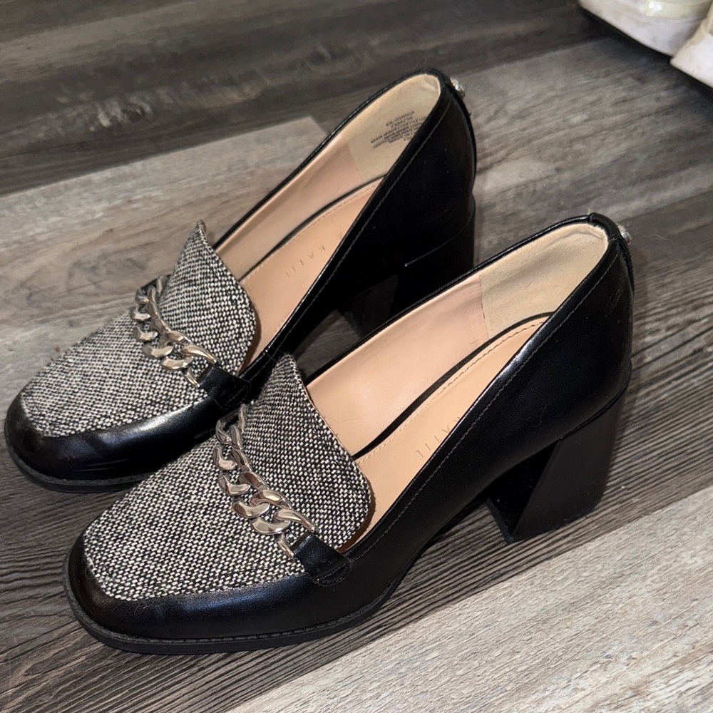 Black and Gray Heels